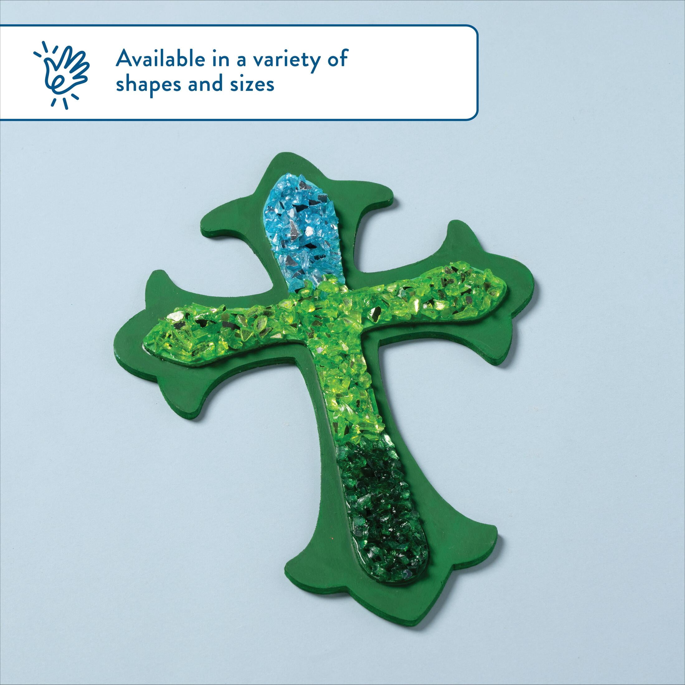 Hello Hobby 11" Wood Cross Plaque