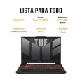 thumbnail image 2 of Laptop Gamer Asus TUF FA507NU-LP134W NVIDIA GeForce RTX 4050 Ryzen 5 8GB 512GB Gris, 2 of 4