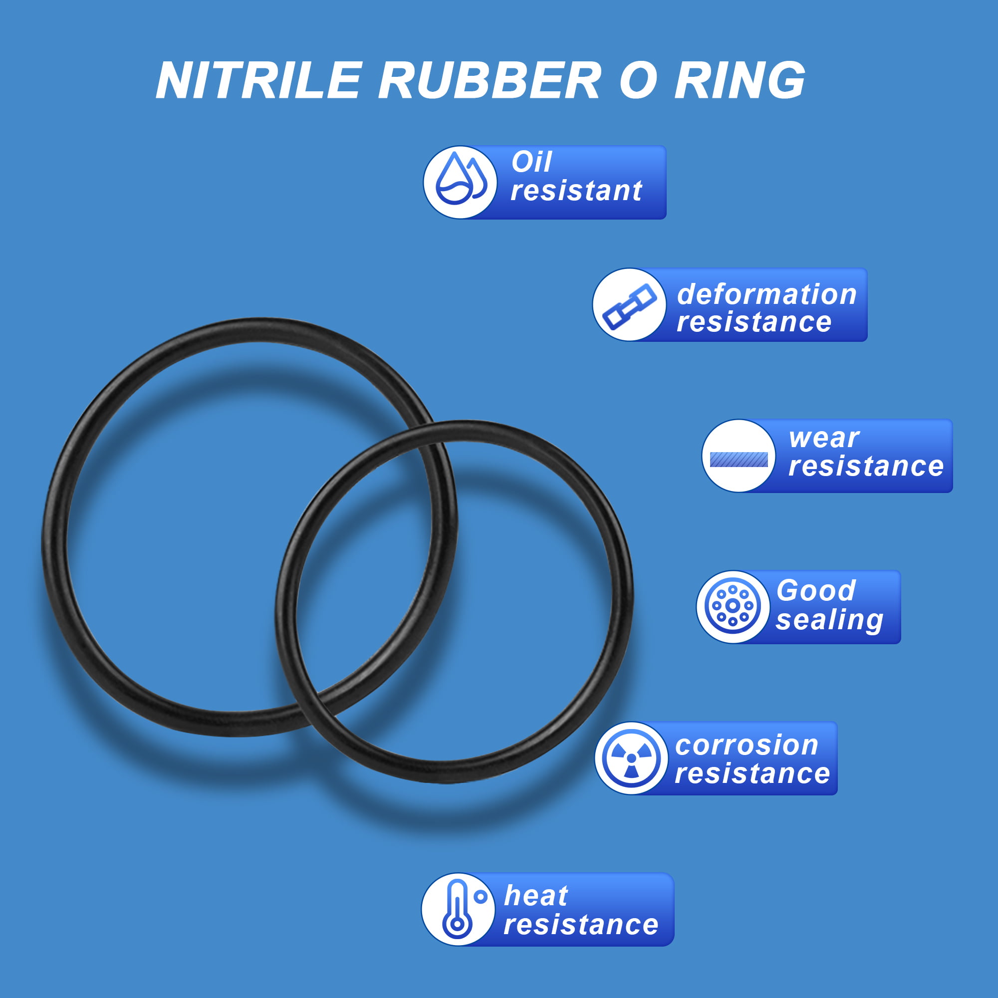 Rubber O Ring, Size : 30mm (Inner Diameter), Color : Black at Rs 15 / Piece  in Mumbai