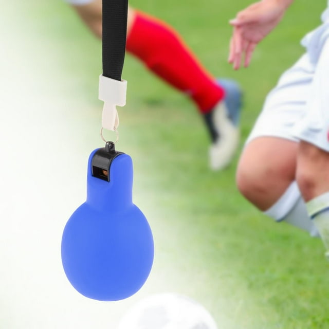 Silbatos de mano, silbatos de supervivencia con cordones, silbatos deportivos, silbatos de entrenamiento para acampar, fútbol, profesores de interior azul