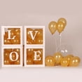 thumbnail image 3 of Baby Shower Party Decor Caja De Globos Caja De Cartón Transparente Caja De Regalo De Navidad Para Niños Niñas Baby Shower Despedida De Soltera 4 Unids/Set Speravity HA024123-02, 3 of 5