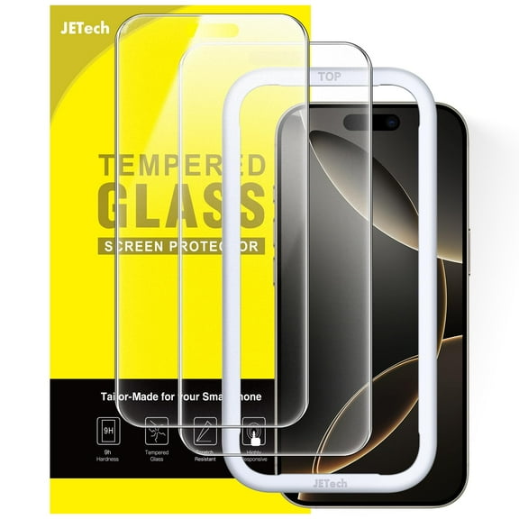 JETech Matte Screen Protector for iPhone 17 Pro Max 6.9-Inch, Anti-Glare 9H Tempered Glass Film, Anti-Fingerprint, Smooth Touch, Easy Installation, Case-Friendly, 2-Pack