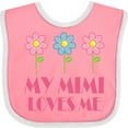 thumbnail image 3 of Inktastic Mimi Loves Me Daisies Girls Baby Bib, 3 of 4