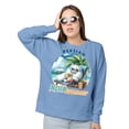 thumbnail image 2 of Persian Hello Summer Beach Theme with Sunglasses and Tropical Cocktail Sweatshirt Unisex Merch Cat Lover Kitten Owner Gifts - 00009, 2 of 6