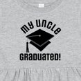 thumbnail image 4 of Inktastic Graduation My Uncle Graduated Girls Baby Dress, 4 of 5