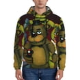 thumbnail image 3 of Saiise Five Nights At Freddy'S Men's Graphic Print Long Sleeve Drawstring Hoodie Pullover Sweatshirt-Large, 3 of 6