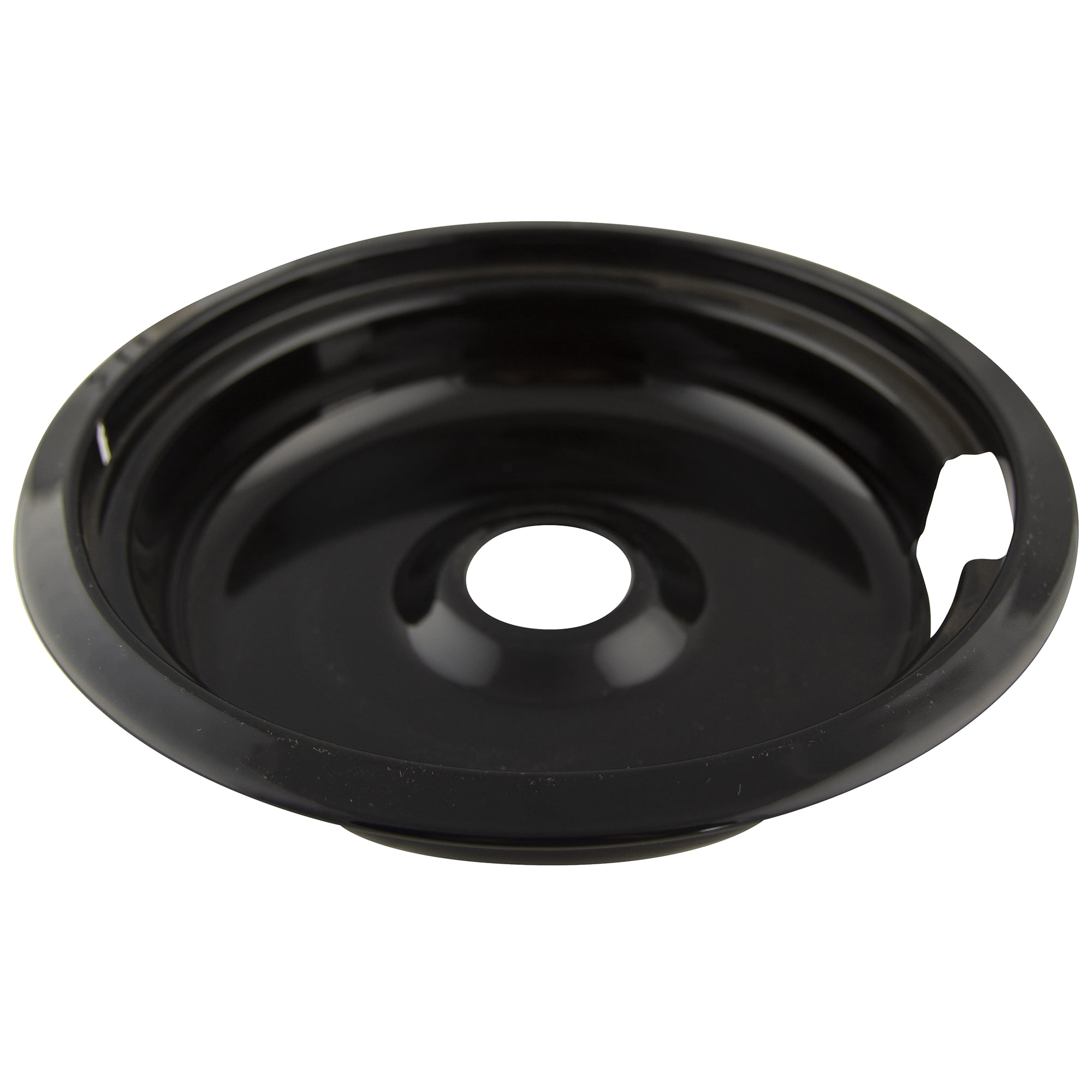 Range Kleen P110 Style F One Large Heavy Duty Black Porcelain Drip Bowl
