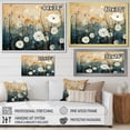 thumbnail image 4 of Designart "Coral Dandelion Floral Euphony I" Floral Floater Framed Wall Art Print, 4 of 7