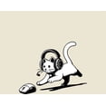 thumbnail image 2 of Gaming Cat Chasing Computer Mouse Adult Natural Crew Neck Short Sleeve Tee-XXL, 2 of 4