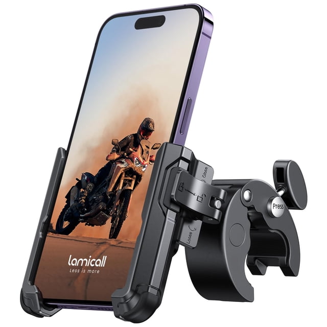 Soporte de teléfono para moto Lamicall para iPhone 16 Pro Max