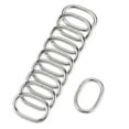 thumbnail image 1 of Unique Bargains Silver Tone Oval Buckles Iron Electroplating (10 Pack), 1 of 4