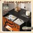 thumbnail image 2 of Gothic Dresser for Bedroom with 4 Storage Drawers Tree Branch Full Moon Orange Night Sky Wildlife Dressers Chest of Drawers Steel Framed Fabric Closet Organizers for Man Cave Dorm Entryway, 2 of 8