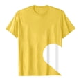 thumbnail image 4 of KHONTS Valentine's Day T Shirts for Men and Women Couple Patchwork Heart Printed Tops Crew Neck Short Sleeve Sweat Tees Men-Yellow XL, 4 of 4