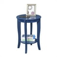 thumbnail image 3 of Convenience Concepts American Heritage Round End Table with Shelf, Cobalt Blue, 3 of 6