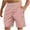 Pink1, variant on Jalioing Mens Beach Shorts Solid Color Drawstring Waist Casual Shorts Lightweight Summer Shorts with Pocket