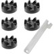 thumbnail image 1 of 5pcs Mixer Rubber Coupler Gear Clutch With Removal Tool For Kitchenaid 9704230, 1 of 5