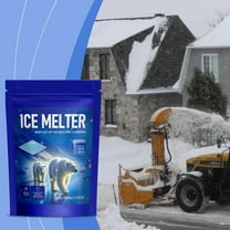 kkbbma under $5 Pet Safe Ice Melt, Pet Safe Ice Melt Granules, Snow Melting Salt for Driveways Walkways, 100g Fast Acting Deicer, Concrete Safe Ice Remover, Winter Snow Ice Control