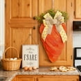 thumbnail image 4 of Easter Farmhouse Carrot Sign Wreath - Front Door Wall Hanging Decoration, Rustic Easter Wreath with Carrot Plaque, Spring Festive Scene Arrangement Prop for Home Porch Entryway Decor, 12*17in, Orange, 4 of 8
