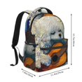 thumbnail image 2 of Fotbe Dog Guitar Starry Night Mochila Casual con Estampado para Escuela, Viajes y Actividades al Aire Libre - Duradera, Ligera y Cómoda, 2 of 5
