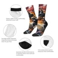 thumbnail image 3 of Fuzoiu Abstract Lion Painting Print Athletic Crew Socks for Men & Women,Casual Crew Socks,Above Ankle Crew Socks for Business, Casual, 3 of 6