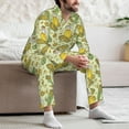 thumbnail image 7 of Yiaed Corn And Corn Oil Print Men’s Pajamas Set - Long Sleeve Button Down Sleep Shirt and Pajama Bottoms Sleepwear Set Mens Pjs Sets Men's Pajama Bottoms-XX-Large, 7 of 7