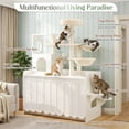 Euroco Cat Tree with Litter Box Enclosure, 59
