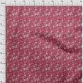 thumbnail image 4 of oneOone Tissu Polyester Spandex Magenta Matériel de Robe Florale Tissu Imprimé Tissu au Mètre 56 Pouces de Large, 4 of 4