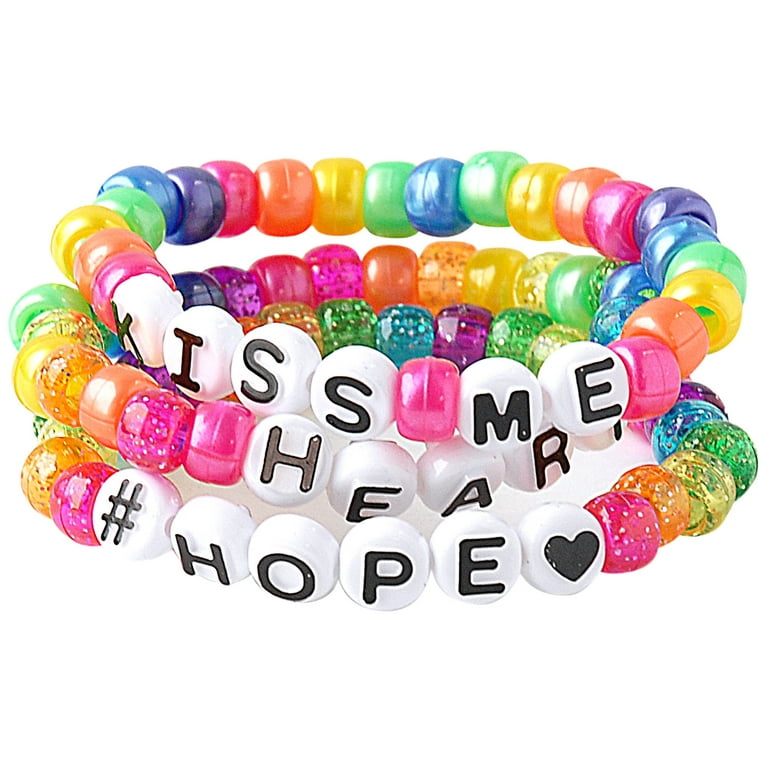 Letter bead bracelets best sale walmart