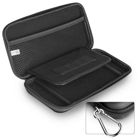 - Tirux carrying Case Hard Shell EVA Storage Pouch Zip Case Portable Protective Case for Nintendo Switch with Hand wrist strap, Black