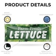 thumbnail image 3 of Farm Fresh Lettuce Banner Sign 36 Inch x 96 Inch | 13 oz Vinyl with Metal Grommets | Heavy-Duty Single-Sided Outdoor Durable Printed High-Quality Weatherproof | Made in the USA, 3 of 6