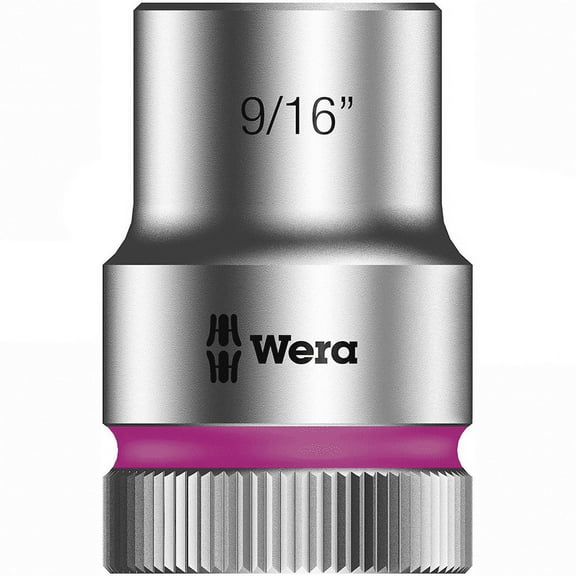 Wera 05003621001 8790 HMC Zyklop socket, 1/2" drive, 9/16" Hex Head