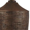 thumbnail image 2 of Fantastic Rustic Ribbed Bronze Table Lamp, 2 of 4