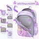 thumbnail image 2 of Mochila Alrisg Lovely, mochila escolar para niñas, 17 pulgadas, color morado, 2 of 7