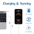 thumbnail image 4 of IOSYS Cargador para iPad/iPhone, Bloque de carga rápida con 2 cables USB a Lightning de 6.6 pies, 12, 4 of 7