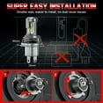 thumbnail image 2 of One Pair 9003/H4 LED Headlight Bulbs Conversion Kit High&Low Beam 6500K Bright White CHUSYYRAY, 2 of 12
