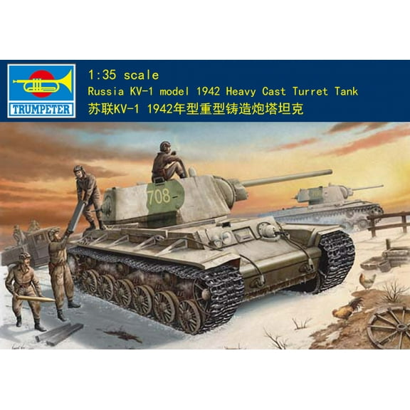 Trumpeter 00359 1/35 Russian KV-1 (model 1942)Tank plastic model kit