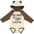 thumbnail image 3 of Inktastic My Mimi Loves Me Sloth Girls Long Sleeve Baby Bodysuit, 3 of 5