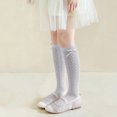 thumbnail image 3 of LckLvx Girls Knee High Socks Breathable Knit Calf Socks with Bow Kids School Uniform Wear, 3 of 6