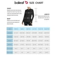 thumbnail image 7 of BALEAF Women's Long Sleeve Running Shirts Quick Dry Lightweight Pullover Workout Tops Athletic T-shirts Moisture Wicking Hiking Camping UPF50+ Black Size XXL, 7 of 7