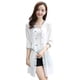 thumbnail image 1 of Chaqueta de béisbol ultrafina con protección solar para mujer, prendas de vestir midi holgadas (blanco, S), 1 of 14