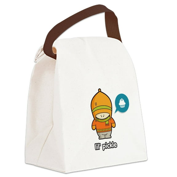 CafePress - Pickle ORA TAN - Canvas Lunch Bag with Strap Handle