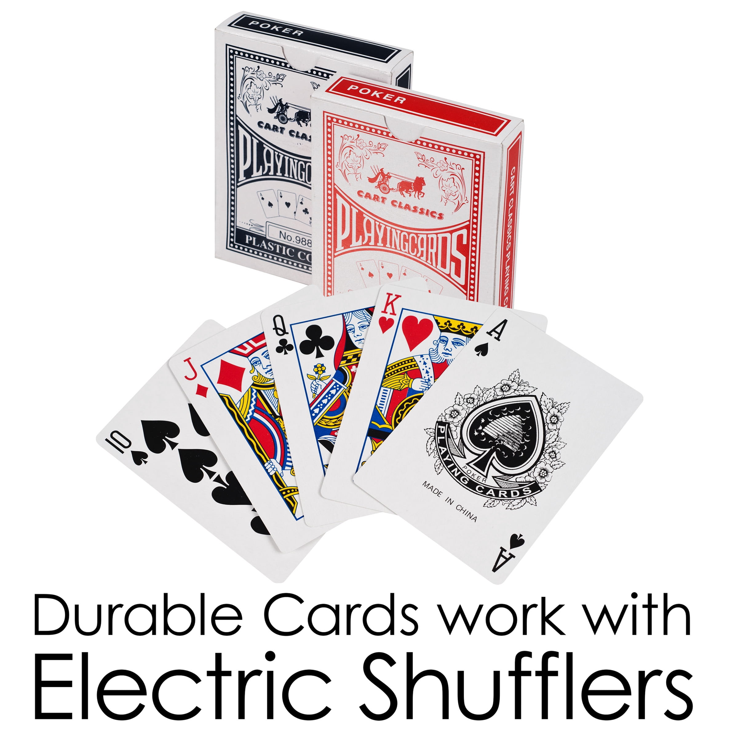 Trademark Poker Set with Cards, Buttons, Carrying Case, and 500 Poker Chips