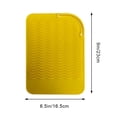 thumbnail image 3 of Bolsa de tapete de silicona resistente al calor, tapete térmico para herramientas de peinado, almohadilla anticalor de silicona para alisador de cabello, rizadores, planchas planas, 3 of 6