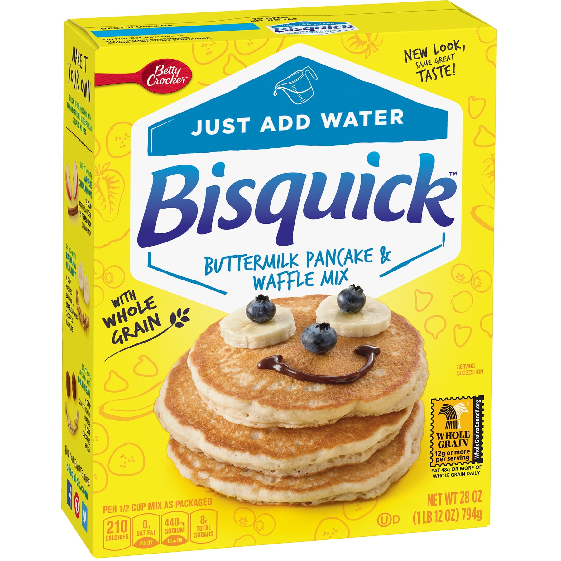 Betty Crocker Bisquick Baking Mix, Complete Pancake and Waffle Mix, Buttermilk with Whole... by General Mills, Inc.