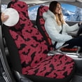 thumbnail image 3 of Uorisanigo 2 PCS Car Seat Covers for Front Seat Cushion Red Black Bat Auto Seats Cover Flurry Front Seats Covers Universal Fit for SUV Sedan Van, Easy Installation, 3 of 7