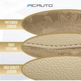 thumbnail image 4 of Steering Wheel Cover, Gold Patterned Leather Patchwork Design, Universal Fit 14.5"–15.5", Anti-Slip, Odor-Free, Soft PU Grain Leather, Durable Grip Car Accessory for Girls & Women, 4 of 16