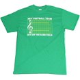 thumbnail image 1 of Hey Football Team Get Off the Band Field! Funny Music T-shirt Mens Unisex Kelly Green (Small), 1 of 2