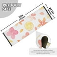 thumbnail image 5 of Yayeee Runner Rug for Bedroom 2'x6' Machine Washable Hallway Non Slip Mat, White Floral Orange, 5 of 8