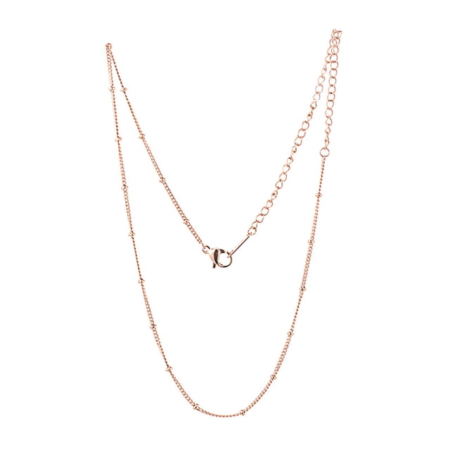 CHN-101 Moda Oro Rosa Contraído Collar de Acero de Titanio Gargantilla Accesorio de Joyería
