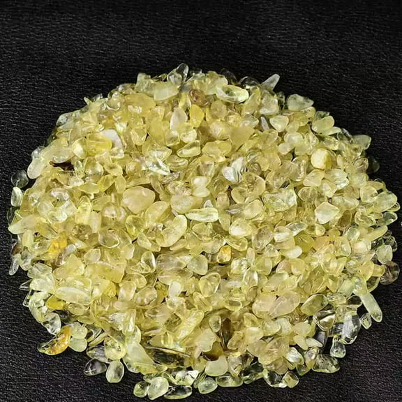 GKNET 100g Natural Yellow Citrine Quartz Crystal Crushed Stone Healing Specimen Energy